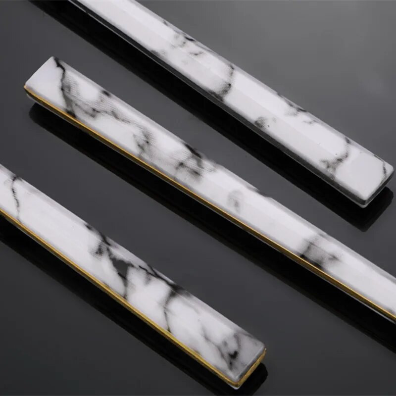 Mramorna drška Set pribora za jelo Posuđe Kreativna žlica od nehrđajućeg čelika Vilica Nož Set posuđa Western pribor za kuhinju