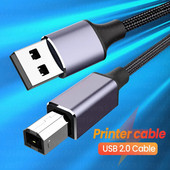 USB spausdintuvo kabelis USB A/Type-C į USB B kabelis PVC USB 2.0 laidas etikečių spausdintuvui DAC USB spausdintuvo išorinis standusis diskas fiksuotojo ryšio linija