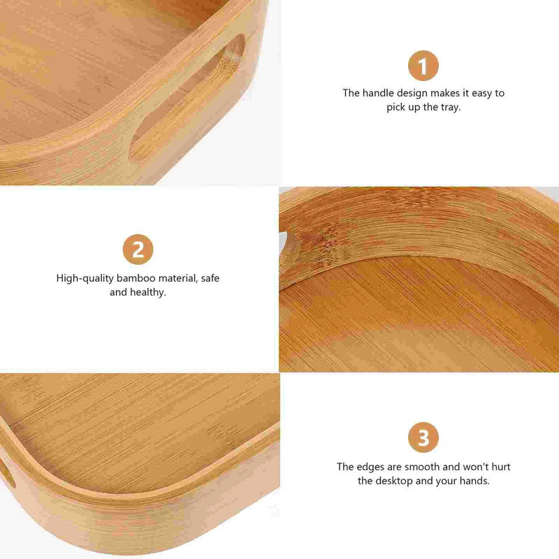 Medinis padėklas Pusryčių serviravimo stalas Osmanų kavos rankenos Bambuko arbatos padėklai Mediniai Maistas Duonos Kepimas Pietūs Stačiakampiai