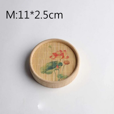 Tanjurić za toplinsku izolaciju Podmetač za čaše s otiskom od bambusa Držač za šalicu čaja Podloga za čaj Podmetač za lonac Dodaci za čajne ceremonije Podmetač za čaše ZC586