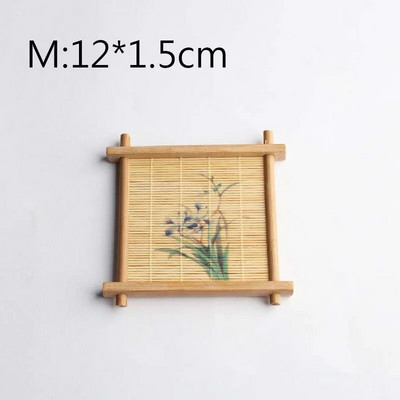 Tanjurić za toplinsku izolaciju Podmetač za čaše s otiskom od bambusa Držač za šalicu čaja Podloga za čaj Podmetač za lonac Dodaci za čajne ceremonije Podmetač za čaše ZC586