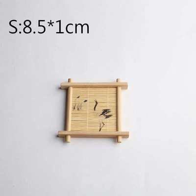 Tanjurić za toplinsku izolaciju Podmetač za čaše s otiskom od bambusa Držač za šalicu čaja Podloga za čaj Podmetač za lonac Dodaci za čajne ceremonije Podmetač za čaše ZC586