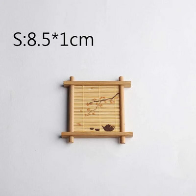 Tanjurić za toplinsku izolaciju Podmetač za čaše s otiskom od bambusa Držač za šalicu čaja Podloga za čaj Podmetač za lonac Dodaci za čajne ceremonije Podmetač za čaše ZC586