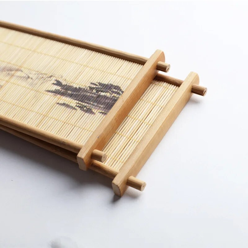 Tanjurić za toplinsku izolaciju Podmetač za čaše s otiskom od bambusa Držač za šalicu čaja Podloga za čaj Podmetač za lonac Dodaci za čajne ceremonije Podmetač za čaše ZC586