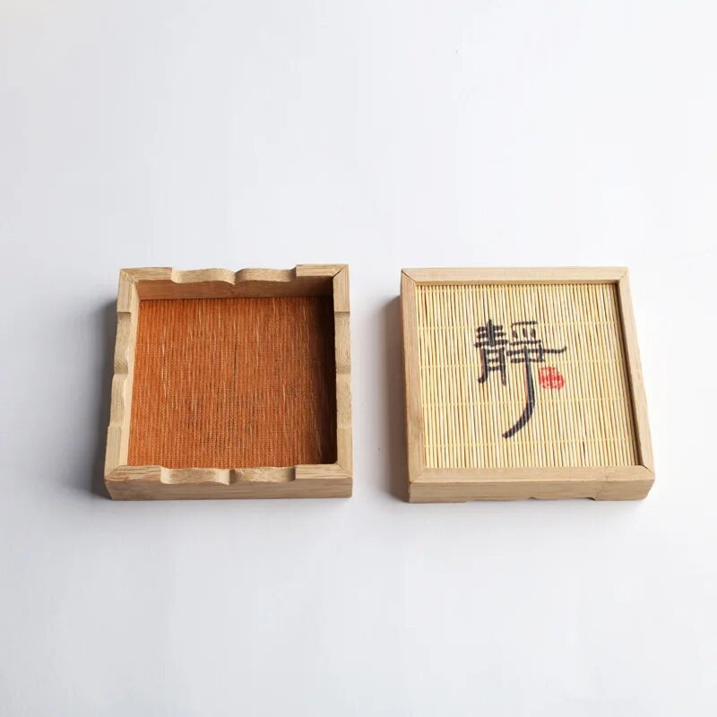 Tanjurić za toplinsku izolaciju Podmetač za čaše s otiskom od bambusa Držač za šalicu čaja Podloga za čaj Podmetač za lonac Dodaci za čajne ceremonije Podmetač za čaše ZC586