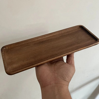 Δίσκος καφέ Creative Wood Ορθογώνιοι Δίσκοι για Φλιτζάνια Τροφίμων Κουζίνα Διακοσμητικός Δίσκος Μπαμπού Μπαμπού Δίσκος Gongfu