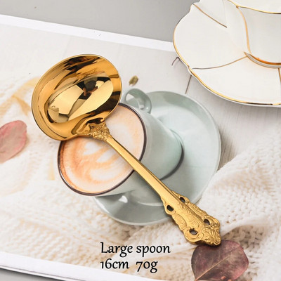 Vintage Western pribor za jelo 18/10 od nehrđajućeg čelika Luksuzni zlatni set posuđa za jelo Posuđe za odrezak Nož Vilica Žlica Srebrni pribor za jelo