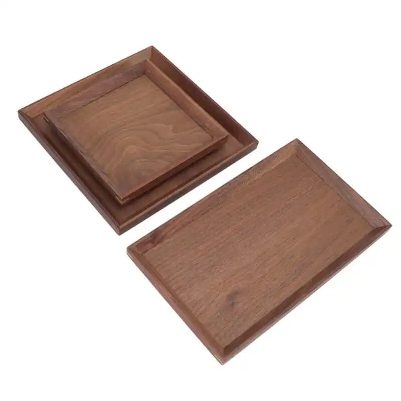 Pladanj za čaj od crnog oraha. Pladanj od crnog oraha. Stol za čajnu sobu. Kućna ploča za čaj za ured