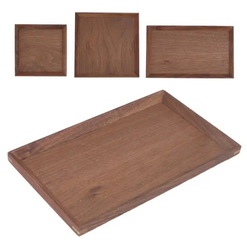 Pladanj za čaj od crnog oraha. Pladanj od crnog oraha. Stol za čajnu sobu. Kućna ploča za čaj za ured