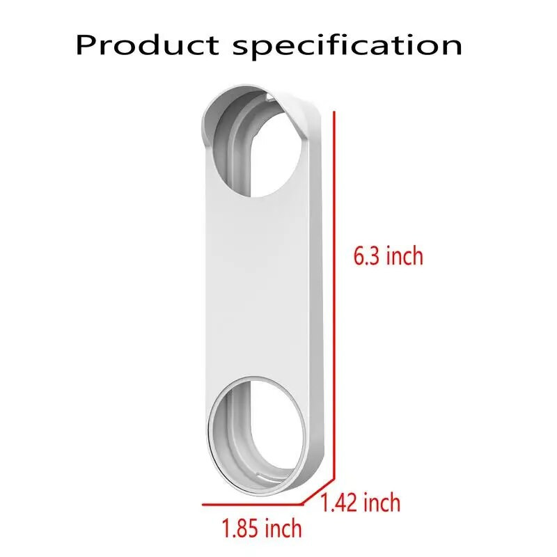 Silikona aizsargvāciņš Google Nest durvju zvana kamerai Durvju zvana UV laikapstākļiem izturīgs ūdensnecaurlaidīgs nakts redzamības silīcija vāciņš