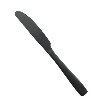 Evőeszköz készlet Kés Villa Kanál Evőkészlet Fekete matt desszert étkészlet Rozsdamentes acél étkészlet Konyhai ezüst edények