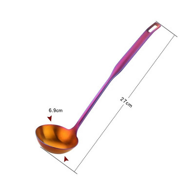 Kućni vrući lonac od nehrđajućeg čelika 304 Žlica za juhu Cjedilo s dugom ručkom Pribor za kuhanje Žlice za miješanje kaše Kuhinjska kutlača