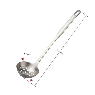 Kućni vrući lonac od nehrđajućeg čelika 304 Žlica za juhu Cjedilo s dugom ručkom Pribor za kuhanje Žlice za miješanje kaše Kuhinjska kutlača