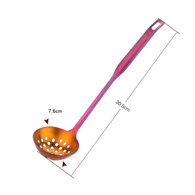 Kućni vrući lonac od nehrđajućeg čelika 304 Žlica za juhu Cjedilo s dugom ručkom Pribor za kuhanje Žlice za miješanje kaše Kuhinjska kutlača
