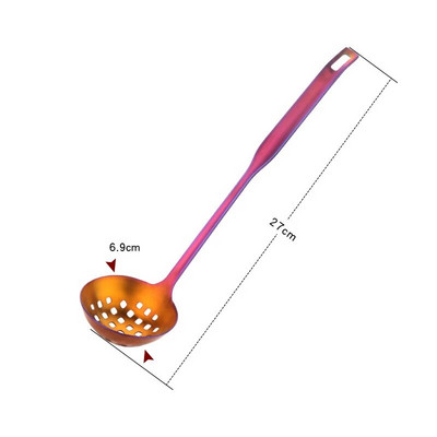 Kućni vrući lonac od nehrđajućeg čelika 304 Žlica za juhu Cjedilo s dugom ručkom Pribor za kuhanje Žlice za miješanje kaše Kuhinjska kutlača