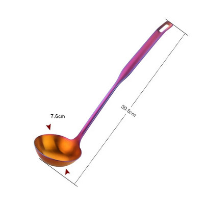 Kućni vrući lonac od nehrđajućeg čelika 304 Žlica za juhu Cjedilo s dugom ručkom Pribor za kuhanje Žlice za miješanje kaše Kuhinjska kutlača