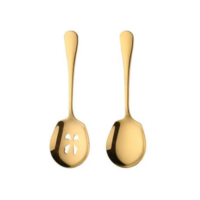 2 KOM Žlica za javno posluživanje u kućanstvu Žlica za cjedilo od nehrđajućeg čelika za juhu za sladoled Žlice za večeru salate od riže Kuhinjsko posuđe