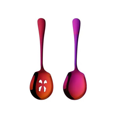 2 KOM Žlica za javno posluživanje u kućanstvu Žlica za cjedilo od nehrđajućeg čelika za juhu za sladoled Žlice za večeru salate od riže Kuhinjsko posuđe