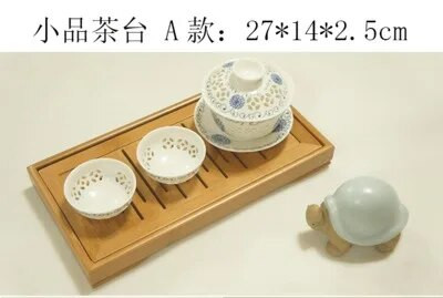 Klasszikus kínai forró akciós Kung Fu teáskészlet Természetes fa bambusz teatálca készletek különböző méretben és modellben