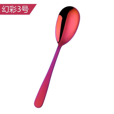 1/2 KOM ružičasto zlatne kuhinjske žlice od nehrđajućeg čelika Velika dugačka žlica za posluživanje salate Vilica za posluživanje Pribor za jelo Posuđe za jelo