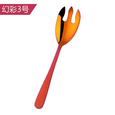 1/2 KOM ružičasto zlatne kuhinjske žlice od nehrđajućeg čelika Velika dugačka žlica za posluživanje salate Vilica za posluživanje Pribor za jelo Posuđe za jelo