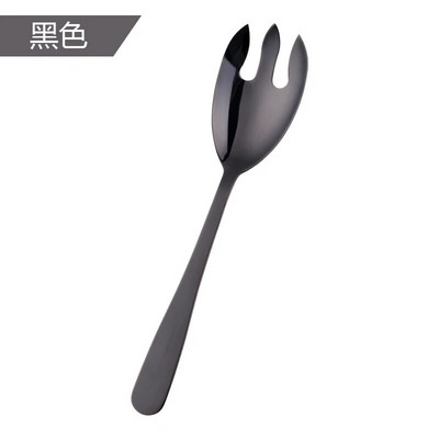 1/2 KOM ružičasto zlatne kuhinjske žlice od nehrđajućeg čelika Velika dugačka žlica za posluživanje salate Vilica za posluživanje Pribor za jelo Posuđe za jelo