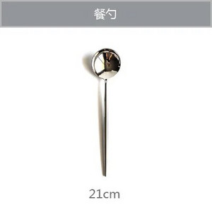 Pribor za jelo Glod Silver od nehrđajućeg čelika Set pribora za jelo Vilica Žlica Set noževa Vilica za desert Žlica Žlica za posluživanje večere Posuđe