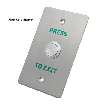 Κουμπί εξόδου πόρτας Αδιάβροχος διακόπτης 304 από ανοξείδωτο χάλυβα IP68 Χρήση για σύστημα ελέγχου πρόσβασης