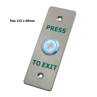 Durvju izejas poga, ūdensnecaurlaidīgs slēdzis 304 nerūsējošā tērauda IP68 izmantošana piekļuves kontroles sistēmai