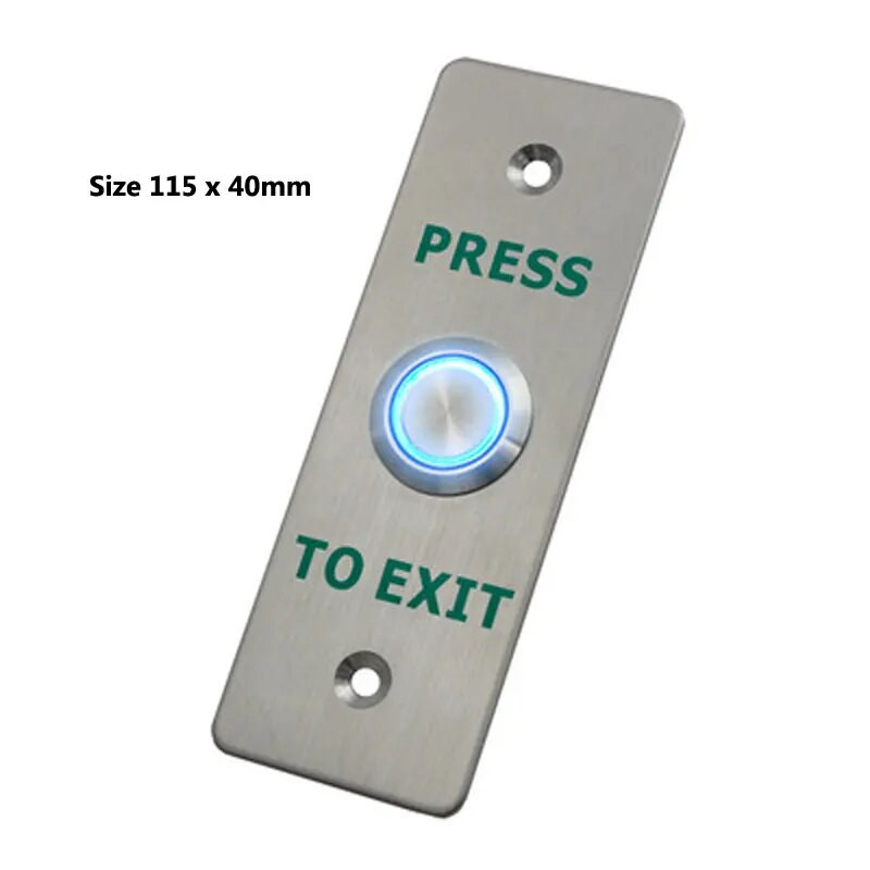 Durvju izejas poga, ūdensnecaurlaidīgs slēdzis 304 nerūsējošā tērauda IP68 izmantošana piekļuves kontroles sistēmai