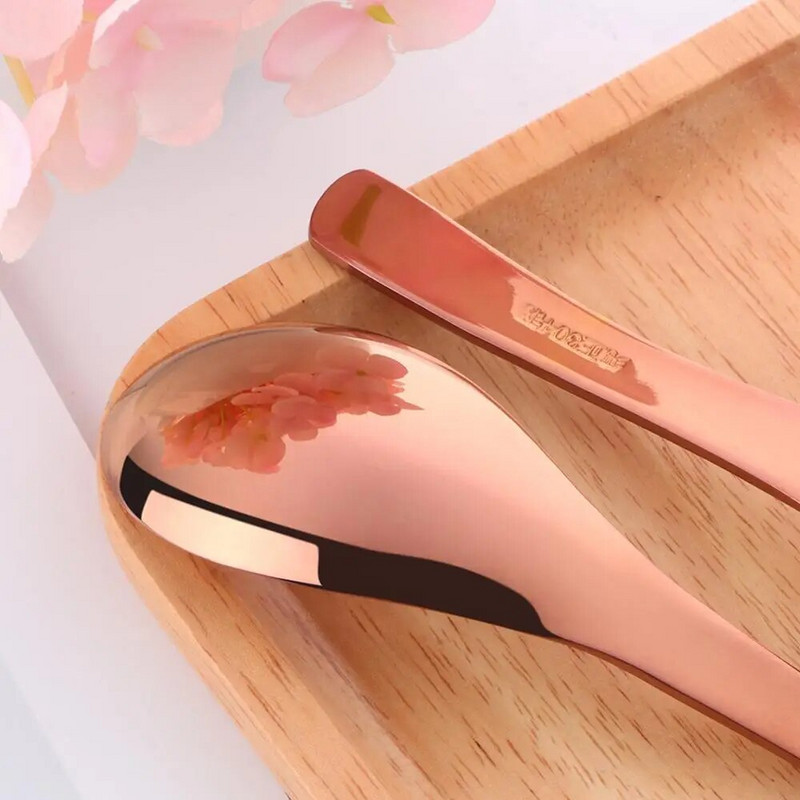 3 kom Žlice od nehrđajućeg čelika Zlatne žlice za juhu Set za posluživanje hrane Posuđe Mini žlica za kavu Čaj Metalna kuhinjska posuda za jelo