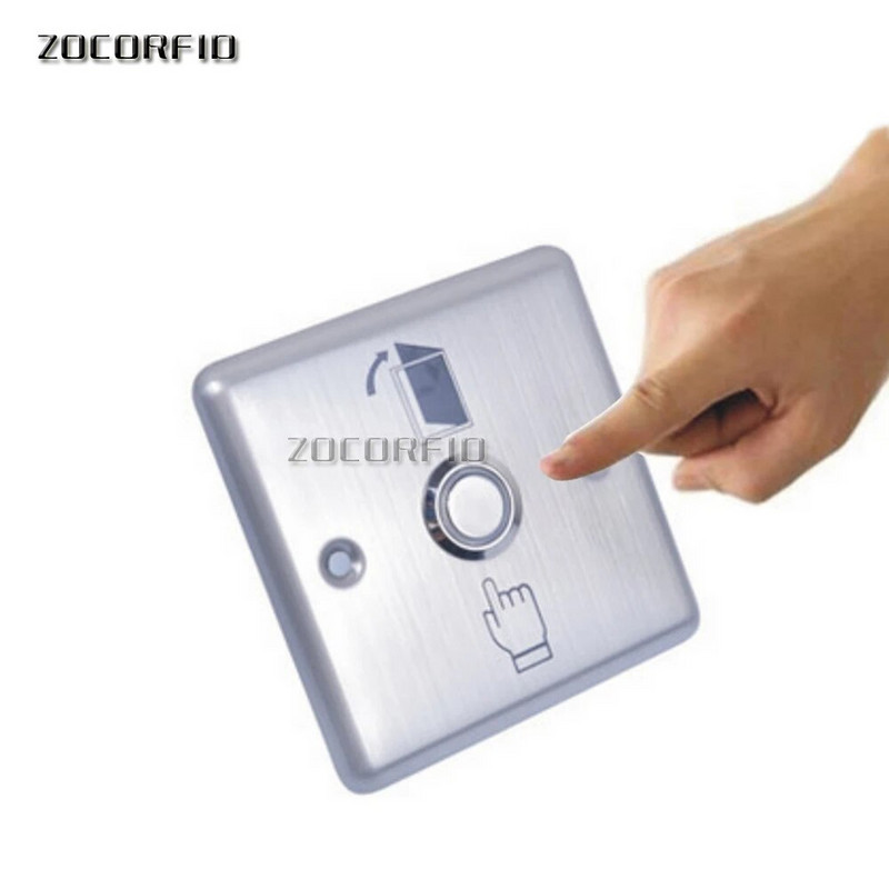 Durų išėjimo mygtuko atleidimo mygtuko jungiklis, skirtas prieigos kontrolės sistemaic elektroninis durų užraktas