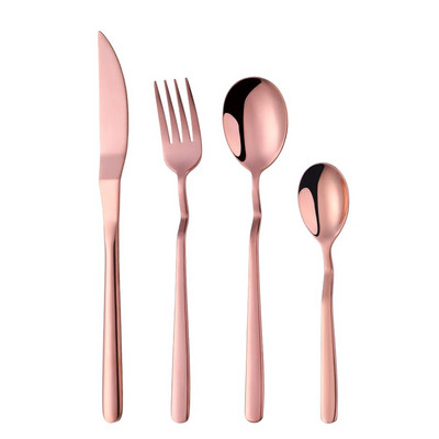 4Pcs/Set Rainbow Design V Set pribora za jelo Set posuđa od nehrđajućeg čelika Nož Vilica Žlica Set za jelo Kuhinjski pribor za jelo Set posuđa