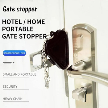 Φορητή κλειδαριά πόρτας Διπλή τρύπα ασφαλείας Ντουλάπα πόρτας Ταξιδιωτικές κλειδαριές κλειδαριές για ταξιδιωτικό ξενοδοχείο σπίτι Διαμέρισμα College