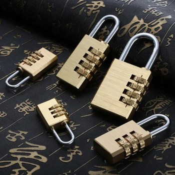 Z50 4 цифри за набиране на парола Комбинирана ключалка за куфар Багаж Метален код Брави с парола Катинар Безопасен за пътуване против кражба