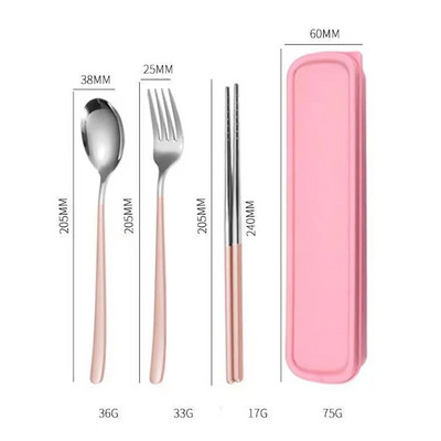 2/3 kom šarenog pribora za jelo Set pribora za jelo od nehrđajućeg čelika 304 Kuhinjsko ogledalo Zlatni set posuđa Štapići Vilica Žlica Set za jelo