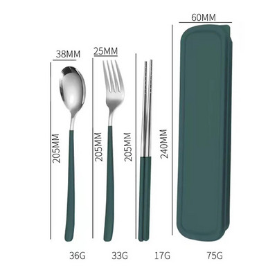 2/3 kom šarenog pribora za jelo Set pribora za jelo od nehrđajućeg čelika 304 Kuhinjsko ogledalo Zlatni set posuđa Štapići Vilica Žlica Set za jelo