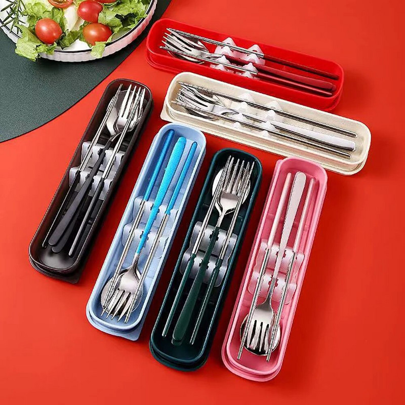 2/3 kom šarenog pribora za jelo Set pribora za jelo od nehrđajućeg čelika 304 Kuhinjsko ogledalo Zlatni set posuđa Štapići Vilica Žlica Set za jelo