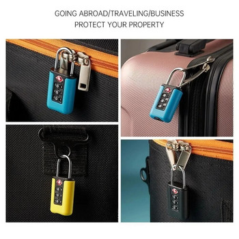2023 Нова ключалка с митнически код на TSA за пътен багаж, сменяема парола, цветна ключалка, контрастен цвят, преносим дизайн, катинар