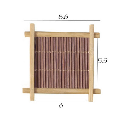 Soojusisolatsioonitaldrik Bambusest tee kohvitassimati alused Alusealused Köögitarvikud Alusmatt Tassihoidik Nõudepotipadi Ruudukaunistus