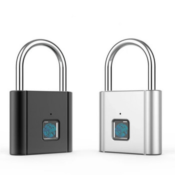 Катинар с пръстов отпечатък IP66 Usb Акумулаторни ключалки за багаж против кражба Интелигентно електронно заключване на врата Безключово отключване Защита на сигурността