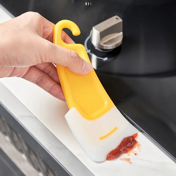 3 τεμ. Ξύστρα κουζίνας Καθαρισμός λεκέδων από σιλικόνη Σπάτουλα κέικ ψησίματος Gadgets ζαχαροπλαστικής βρώμικα τηγάνι Πιάτα Καθαριστικά εργαλεία Ξύστρα