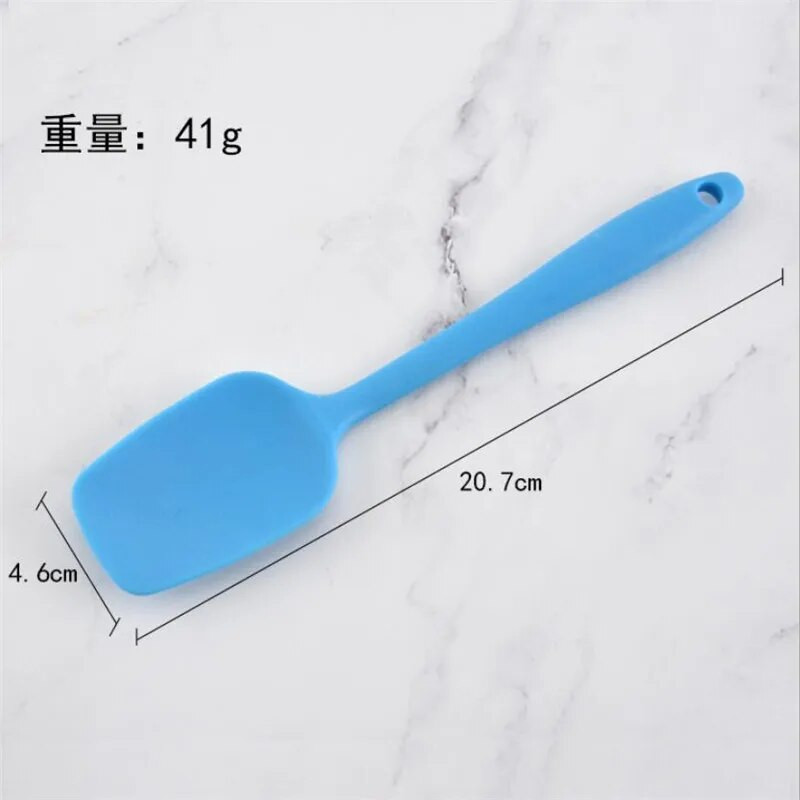 Forró univerzális hőálló integrált nyelű szilikon kanál kaparó spatula fagylalt torta konyhai eszköz