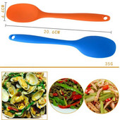 Tortas Glaistas Mentele Silikoninis Šaukštas Maišymo Šaukštas Ilgų kotų virimo reikmenys Stalo reikmenys Virtuvės sriubos šaukštai