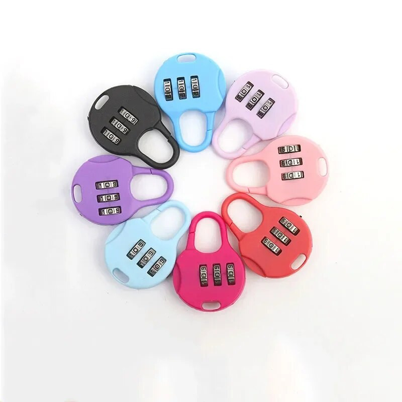 3 skaitmenų deriniai Pakabinama Cinko Plastikinė Slaptažodžio Pakabinama Spynelė Kompiuterio Krepšiui Mokyklinėms Kuprinėms Plastikinėms Slaptažodžio Rašiklio Dėklo Užraktas