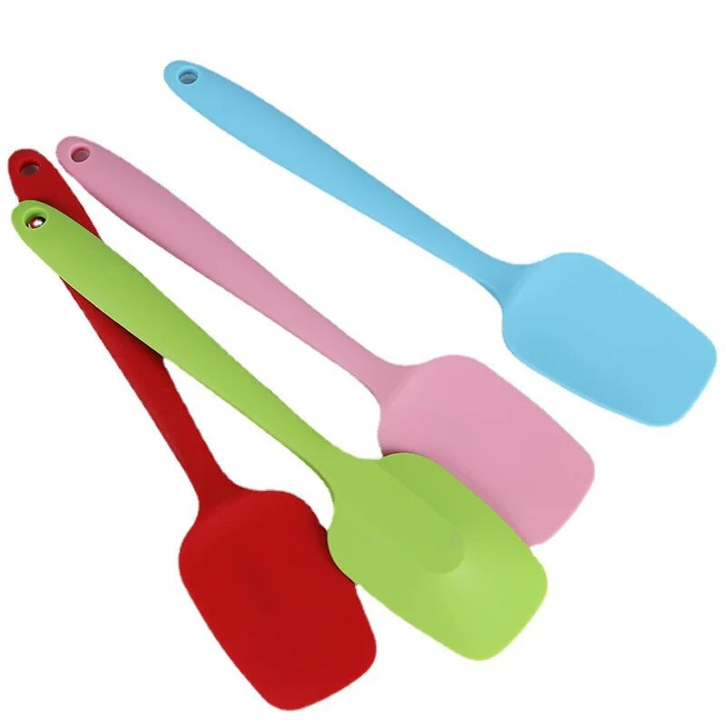 Silikoninis kastuvas universalus karščiui atsparus integruota rankena šaukštas grandiklis Mentele Ledų pyragas virtuvės įrankių indas