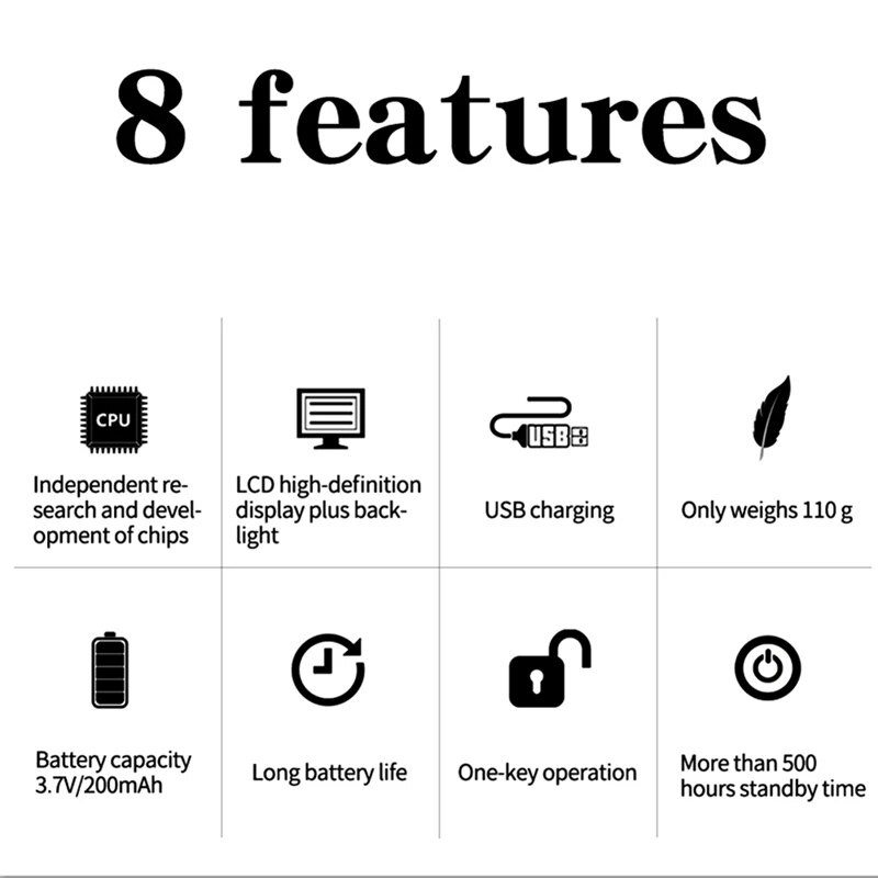 Smart Time Lock LCD displejs Elektroniskais taimera slēdzis USB uzlādējams taimeris Piekaramā slēdzene Ceļojumu elektroniskais taimeris