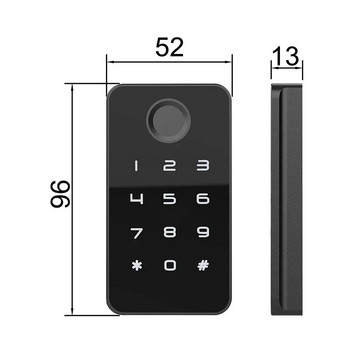 Έξυπνη κλειδαριά επίπλων Κλείδωμα δακτυλικών αποτυπωμάτων με κωδικό Κατάλληλο για ντουλάπια συρταριών αρχείων γραφείου Έξυπνα ντουλάπια αποθήκευσης σάουνας