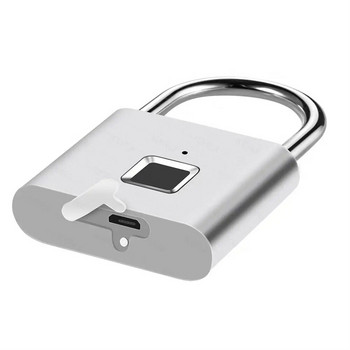 SY11 Катинар за пръстови отпечатъци Ултра лека ключалка за пръстови отпечатъци с едно докосване и USB зареждане за шкафче за фитнес Училищно шкафче за багаж