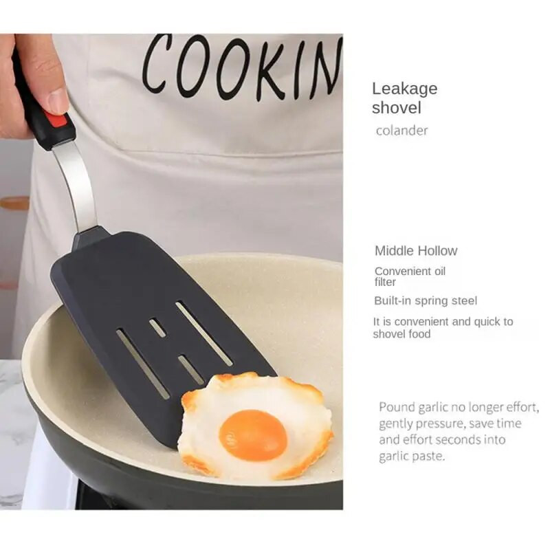 Kepimo mentelė, neprideganti išpjova, virtuvės reikmenys, mentele, kastuvas nerūdijančio plieno silikono kepsnių mentelė KitchenFlip